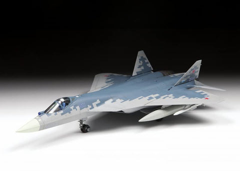 Zvezda 7319 500787319-1 500787319 - 1:72 Sukhoi SU-57 - Plastic Construction Model Assembly Kit - for Beginners - Detailed, Unvarnished