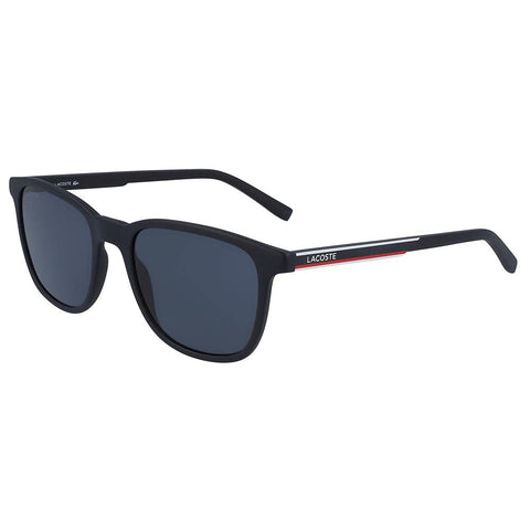 Lacoste Stripes & Piping Rectangular Sunglasses, Blue, EinheitsgrÃ¶ÃŸe