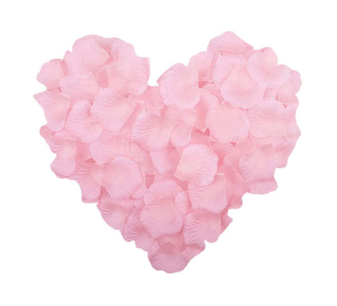 SHATCHI Blue/Red/White/Purple Silk Rose Petals Motherâ€™s Day Wedding Confetti Anniversary Table Decorations Christening Flowers Scatter, (100pcs-5000pcs), Light Pink, 100pcs