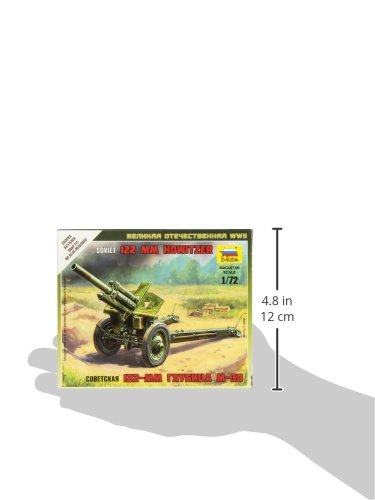 Zvezda 1/72 Snap Fit Soviet Howitzer 120mm M30 Military Model Kit