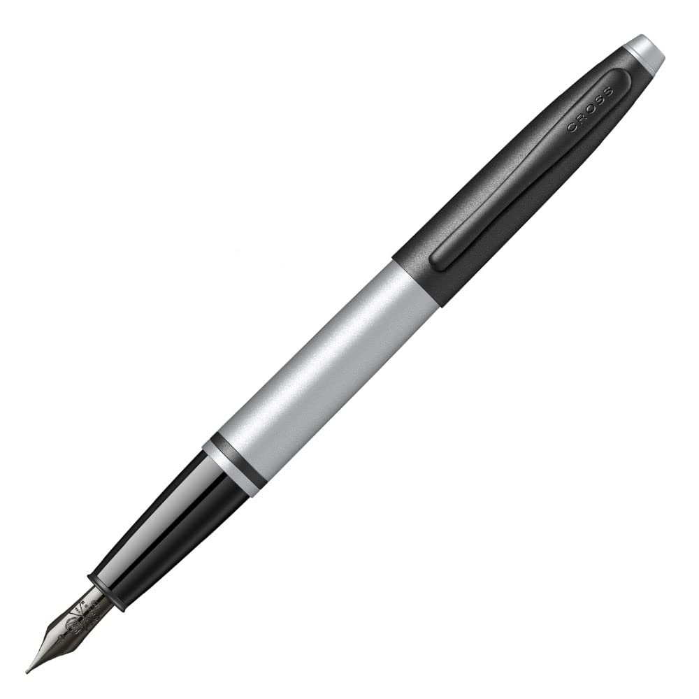 Cross Calais Matte Gray and Black Lacquer Fountain Pen