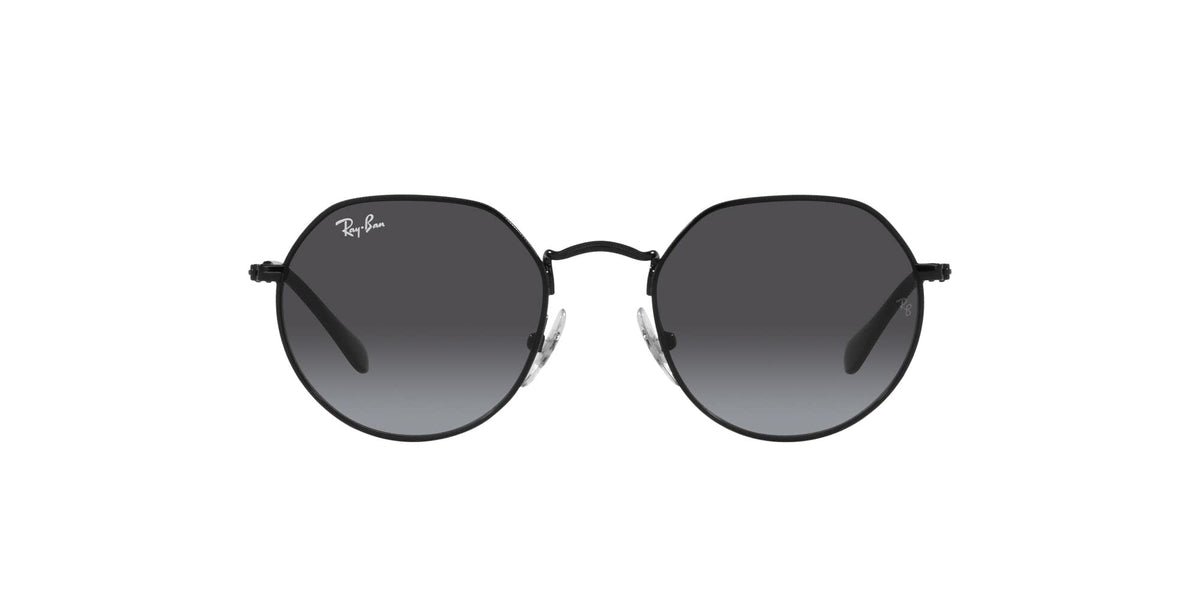 Ray-Ban Junior RJ9565S Jack Round Sunglasses, Black/Grey Gradient, 47 mm