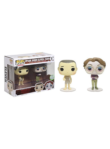 Funko Pack 2 Figures POP. Stranger Things Upside Down Eleven & Barb eccc 2017 Exclusive