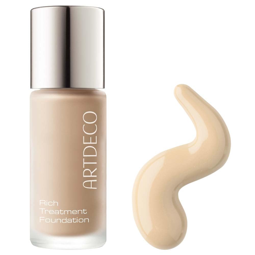 ARTDECO Rich Treatment Foundation - Light Porcelain NÃ‚Â°28 - Conceals Imperfections & Creates Flawless Complexion - Long-Lasting - Velvety-Smooth Finish - Water-Resistant - Vegan Makeup - 0.67 Fl Oz