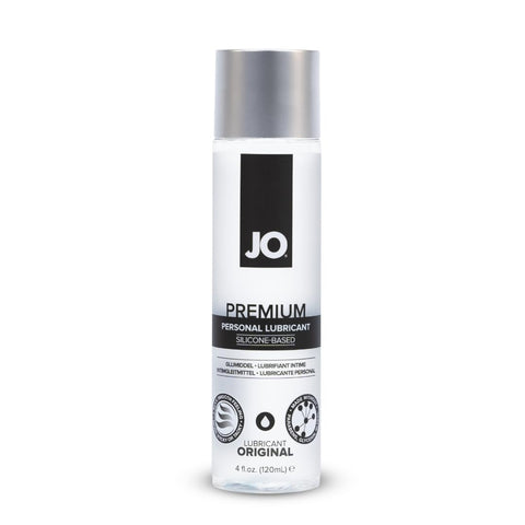 JO Premium Original Lubricant, 4 Fl Oz, Sex Lube for Men, Women and Couples, Compatible with Natural Latex, Polyisoprene Condoms and Polyurethane Condoms