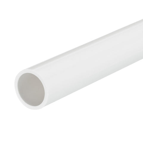 MECCANIXITY 3/4 Inch PVC Rigid Tube Round Pipe Tubing Hardware Tubing 16mm ID 20mm OD 330mm/13" White High Impact for Water Pipe Cable Sleeve