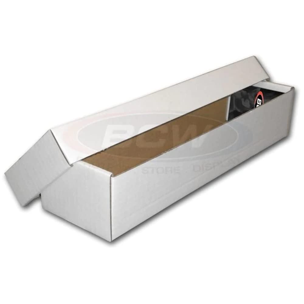 BCW 800 Count Storage Box (2-Piece) - 1ct | Cardboard Card Storage for Trading & Gaming Cards | Card Storage Box | Perfect for Baseball, Basketball, Football, MTG, Pokemon | Assembly Required