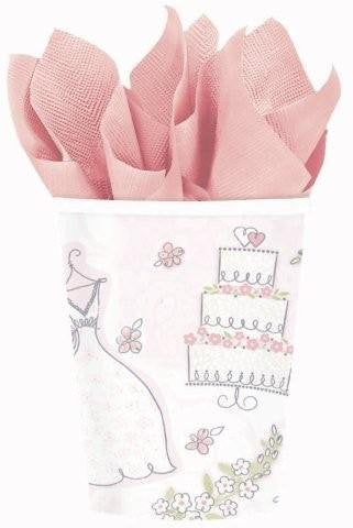 Sweet Romance Cups Wedding Anniversary Bridal Shower Dress Cake Party