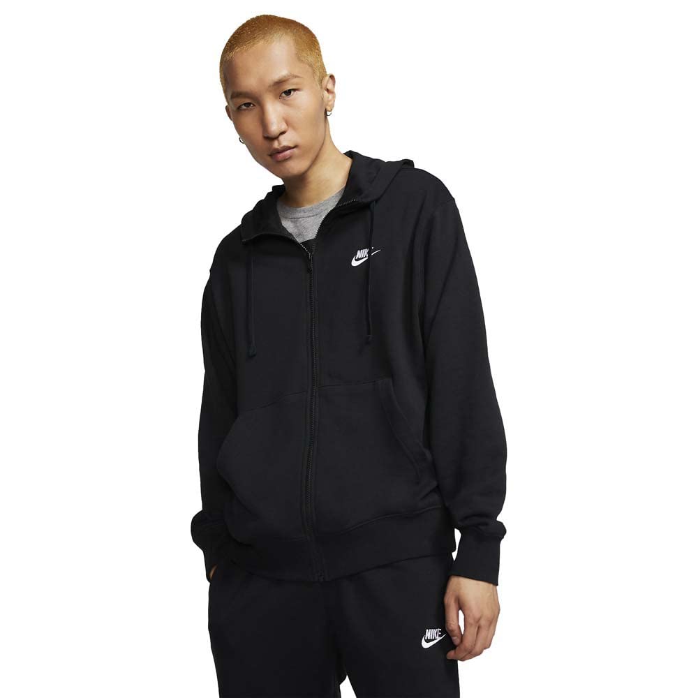 NIKE Men's Sweatshirt, Black White, L