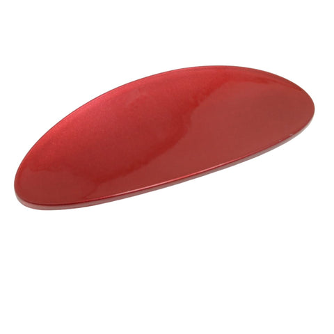 Parcelona French Oval Celluloid Large 4" French Hair Barrette Clip for Girls Automatic Clasp Strong Hold No Slip Durable Women Hair Accessories, Made in France (Glossy Red)