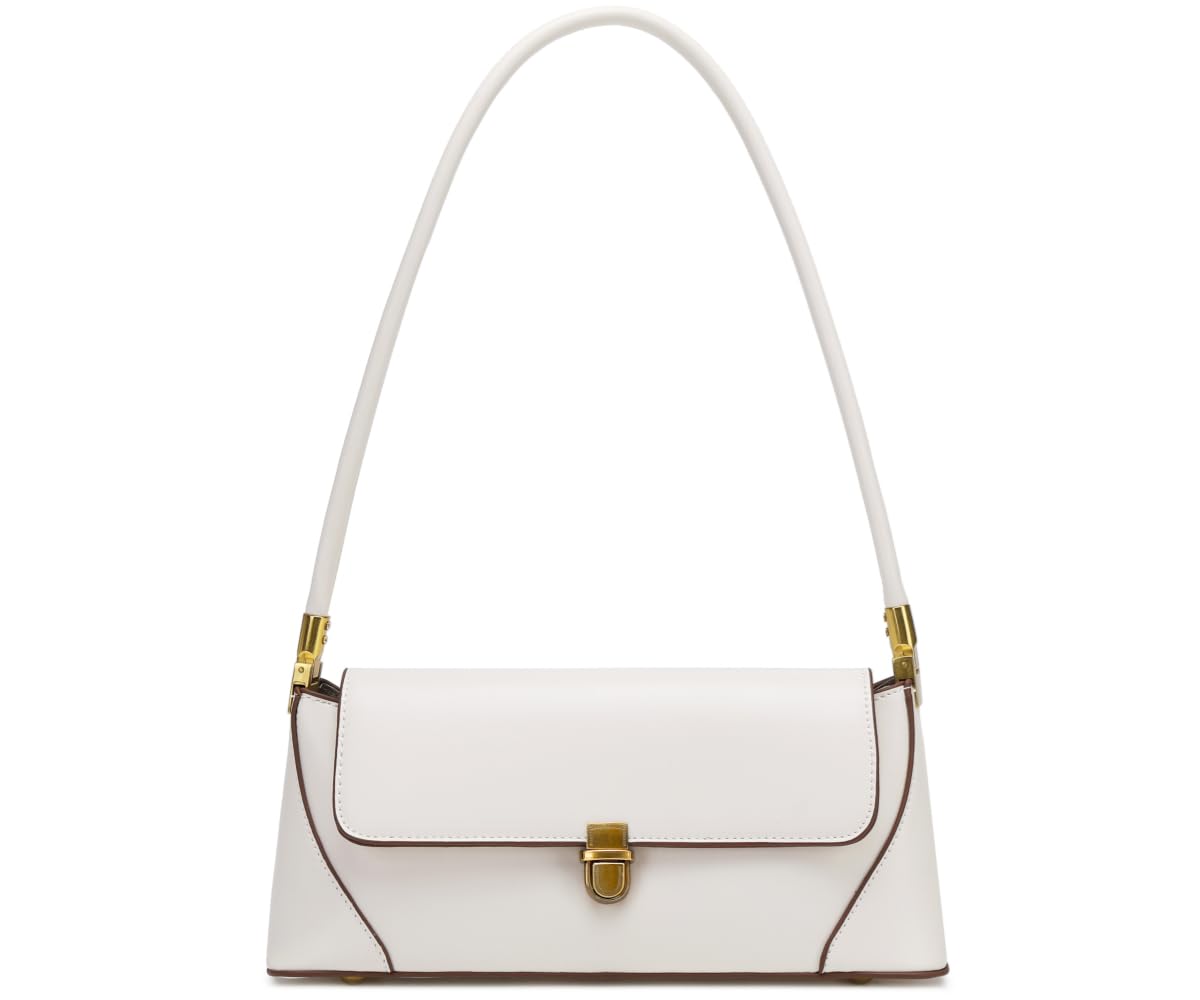 WSRYDJDL Shoulder Bags for Women Vintage Handbag Retro Classic Small Purse Cute Hobo Tote Handbag Mini Clutch Purse, White
