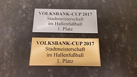 Trophy Sign Self-Adhesive Trophy Engraving