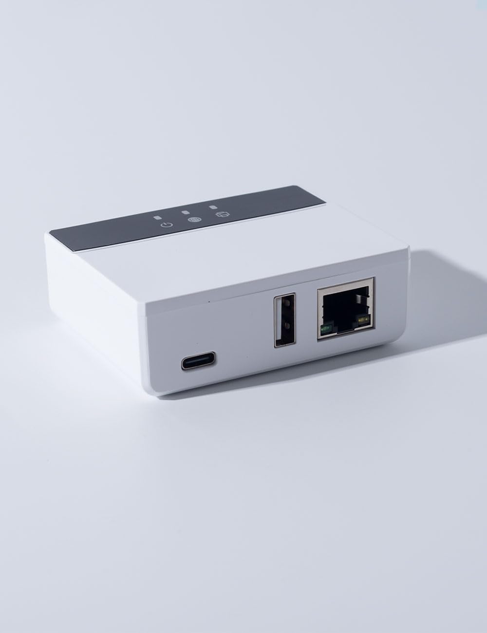 WiFi Cloud BLE Print Server for USB Printer | Remote Cloud Printing | Dual-Band WiFi Printing| Blue~tooth Printing