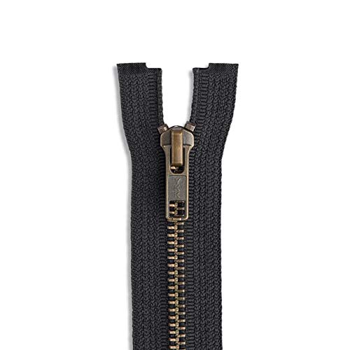 # 5 30 inch Metal Zipper Black 30â€ Antique Brass Metal Heavy Duty Zippers Separating Sewing Zipper Craft Zippers