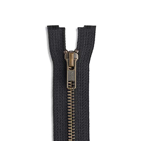 # 5 30 inch Metal Zipper Black 30â€ Antique Brass Metal Heavy Duty Zippers Separating Sewing Zipper Craft Zippers