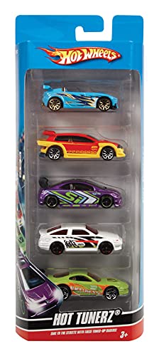 HotWheels Hot Tunerz Diecast Car Metal Multi-Colored 5 pc. - Total Qty: 12; Each Pack Qty: 5; Total Items Rec: 60