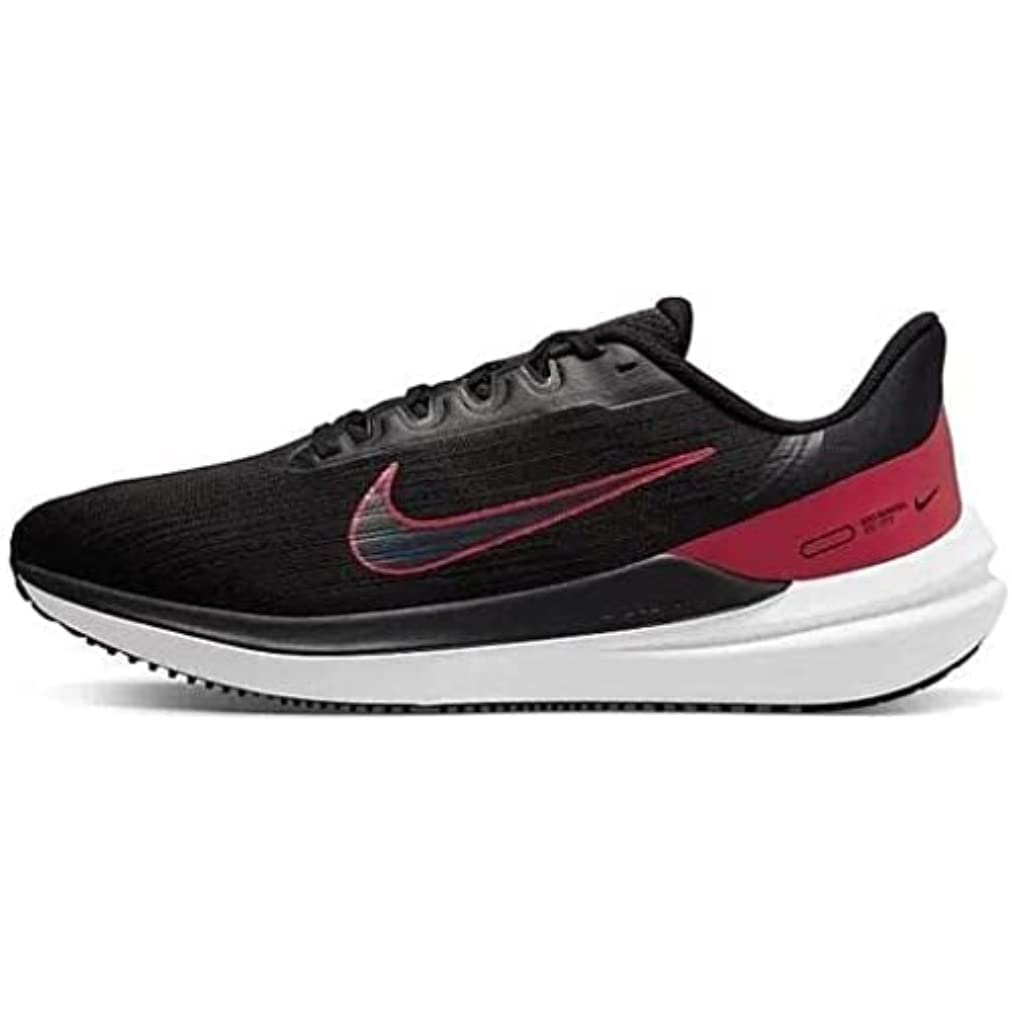 NIKE Men's Sneaker, Black University Red Dk Smoke Grey, 11.5