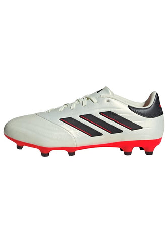 adidas Unisex's Copa Pure 2 League Fg Sneaker, Ivory Core Black Solar Red, womens 8