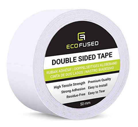 Double Sided Adhesive Tape - Width: 1.97 Inch (50 mm) - Length: 27 Yards (25 m) - For Arts and Crafts, DIY and Office - Quick and Easy to Use on Paper, Glass, Plastic, Wood, Metal and Fabric