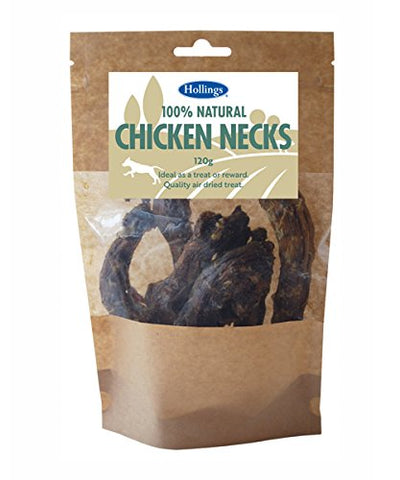 Hollings 100% Natural Chicken Necks For Dogs 120gm Pack of 4
