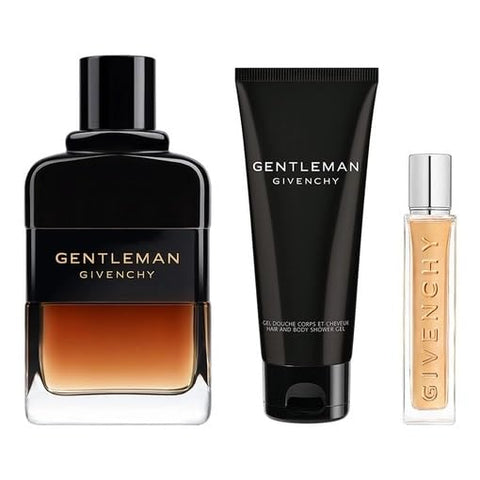 Givenchy Gentleman Reserve Privee Men's Gift Set (100 ml EDP + 75 ml Shower Gel + 12.5 ml Mini Travel Spray)