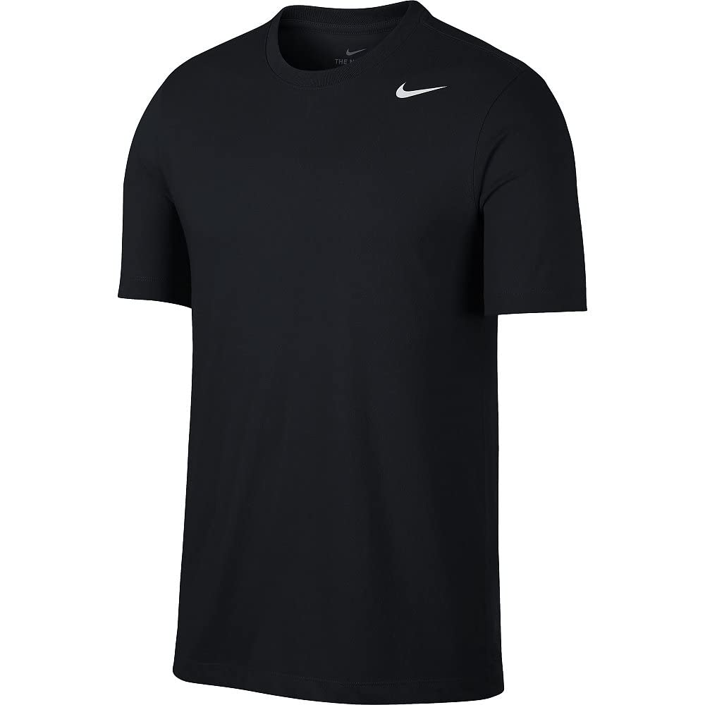 NIKE Mens M Nk Df Tee Dfc Crew Solid T-Shirt, Black/(White), XL EU