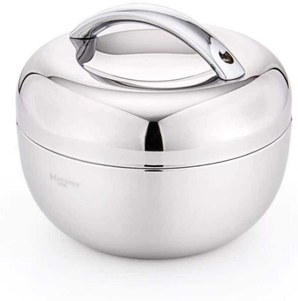 FBWSM Thermal Lunch Box Stainless Wide Mouth Thermal Flask for Food Soup Container for Work Stainless Steel Thermos for Hot Food, Silver, 1.0L-0.8L