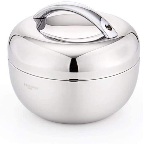 FBWSM Thermal Lunch Box Stainless Wide Mouth Thermal Flask for Food Soup Container for Work Stainless Steel Thermos for Hot Food, Silver, 1.0L-0.8L