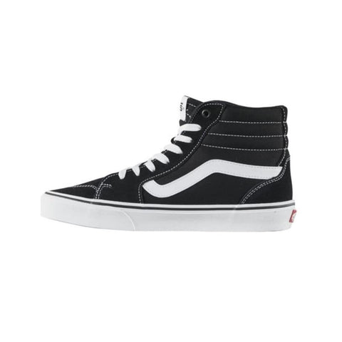 Vans Men's Hi-Top Trainers Sneaker, Suede Canvas Black White, 12