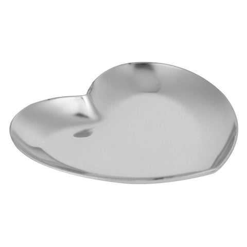 Nail Palette, Nail Palette Nail Palette Heart Shaped Art Palette Stainless Steel Palette Makeup DIY Paint Color Mixing Tray Nail Art Palette Resin(Silver)