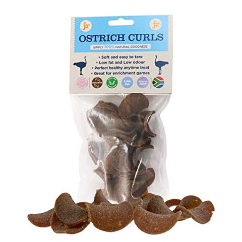 NEW! Ostrich Curls. Perfect Anytime Natural Dog Treat