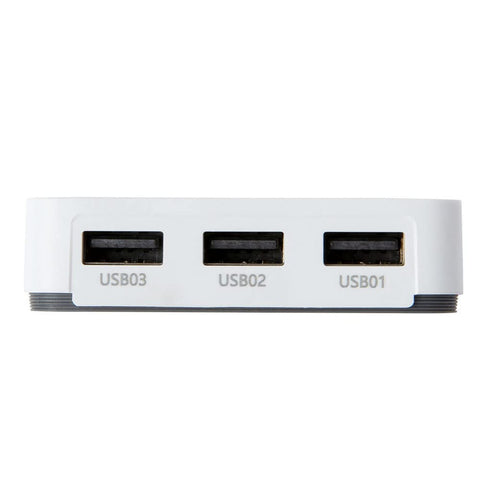 LOYALTY-SECU 3 Ports USB Print Server Bluetooth for USB Printers White NO WiFi