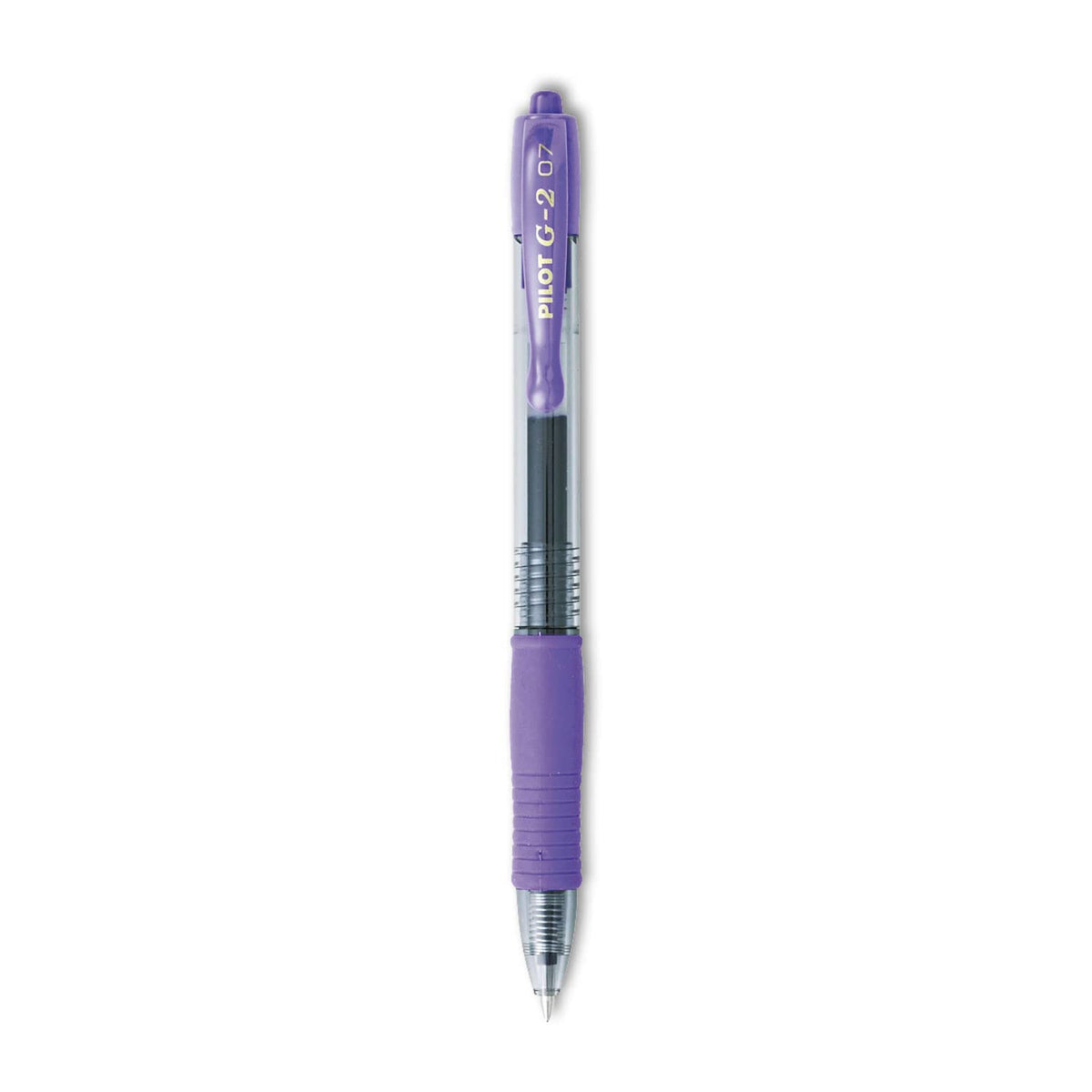 Pilot, G2 Premium Gel Roller Pens, Fine Point 0.7 mm, Purple, Pack of 12