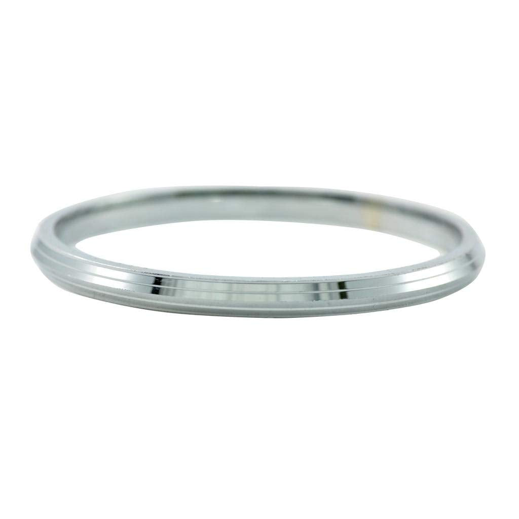 BISMAADH Stainless Steel Men's Kada/Bracelet 7mm Thickness (7.5)