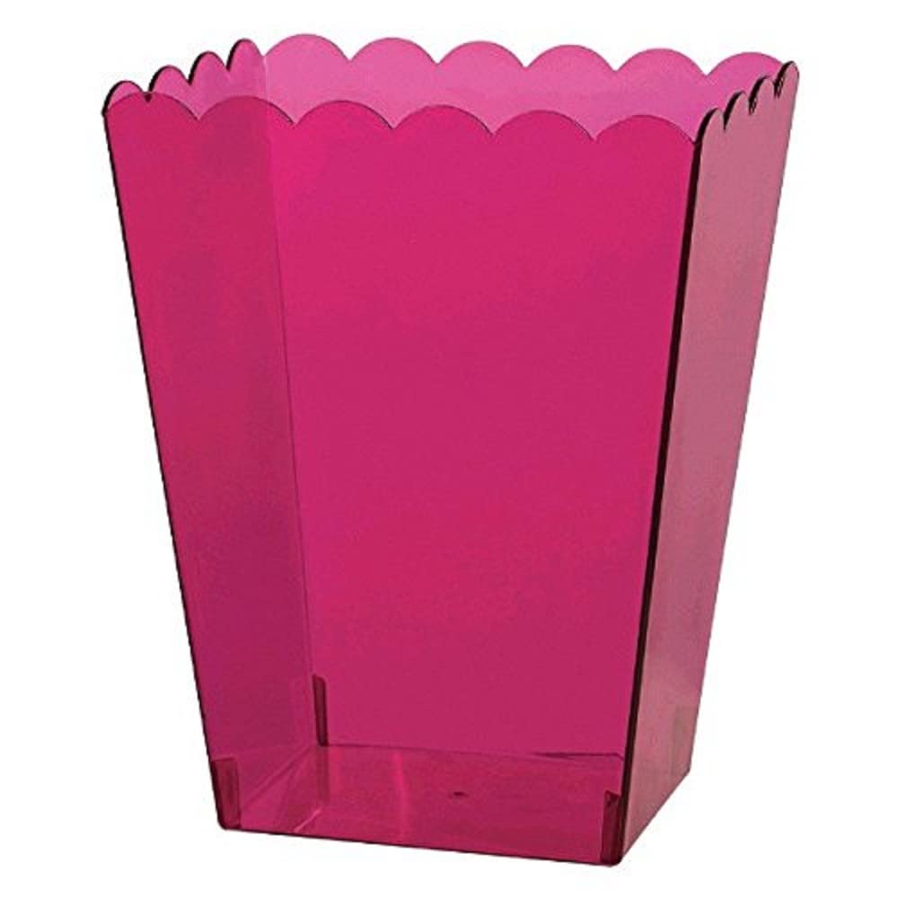 Bright Pink Scalloped Container, Medium, Party Favor