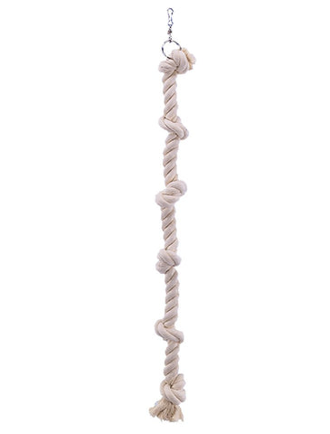 Nobby Cotton Climbing Rope with 6 Knots for Parrot, 100 cm x 25 mm Dia