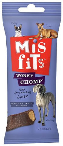 Misfits Wonky Chomp Pet Treats 170 g (Pack of 6)