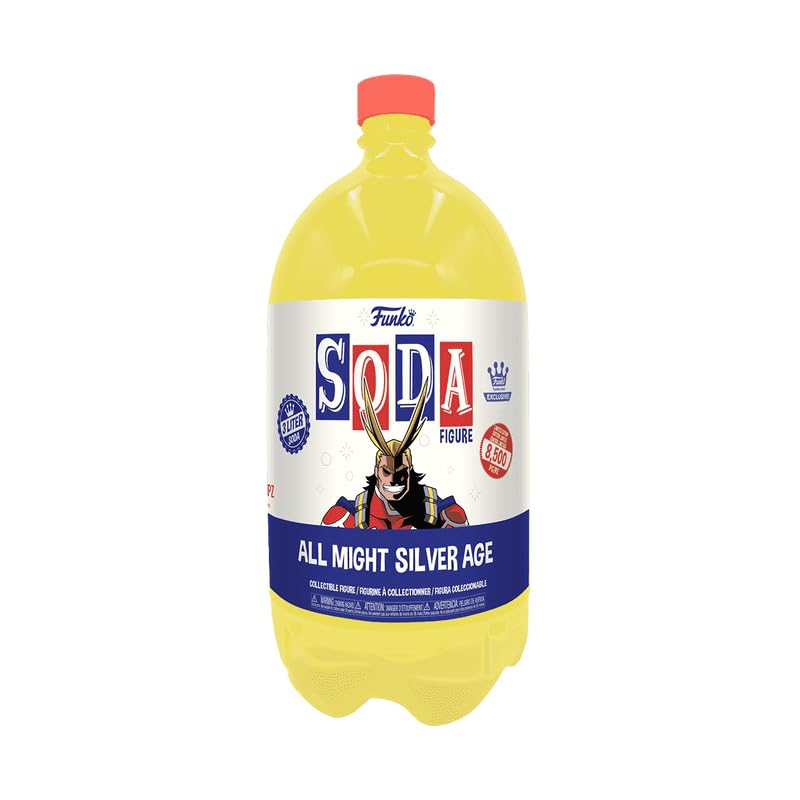 Funko Pop! Soda Vinyl: MHA My Hero Academia - All Might Silver Age 3 Liter *Chase Possible Shop Exclusive