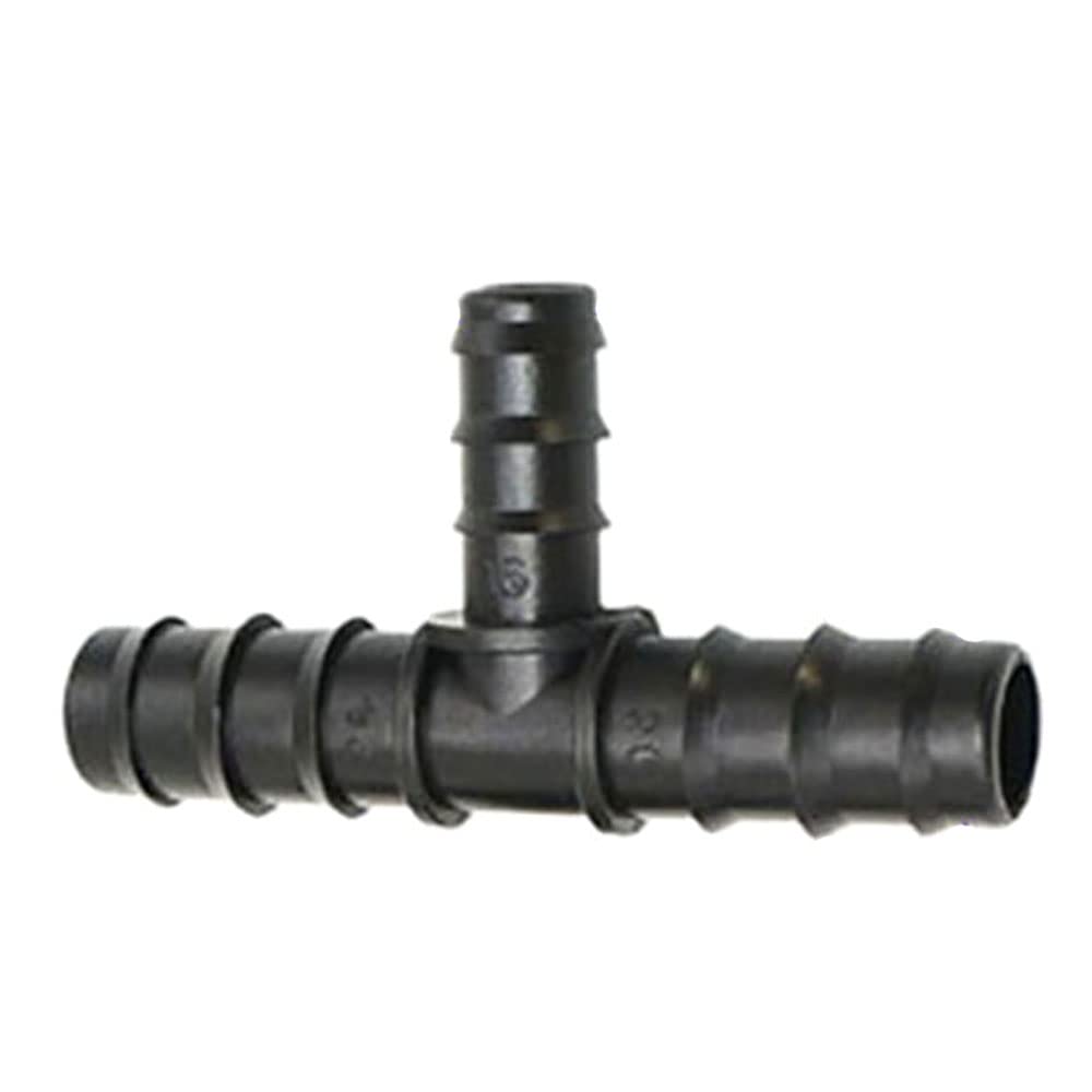 2pcs T-shape 1" to 3/4" to 1/2" Garden Hose Tee Connector Reducer Water Splitter Water Connector for 25mm/20mm/16mm Hose,20mm to 16mm