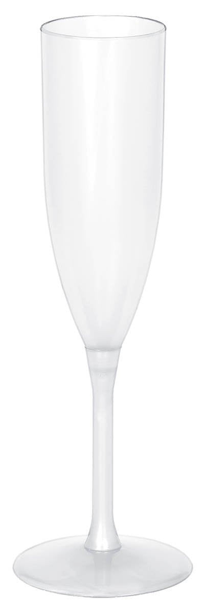 New Year's Clear Champagne Glass, 5 oz | Party Tableware