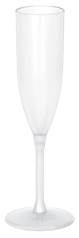 New Year's Clear Champagne Glass, 5 oz | Party Tableware