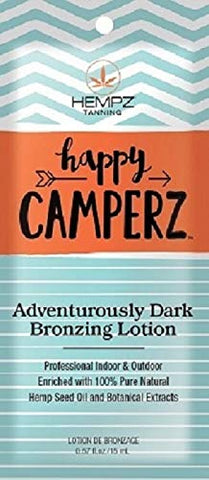 Lot of 5 Happy Camperz Tanning Lotion Packets by Supre