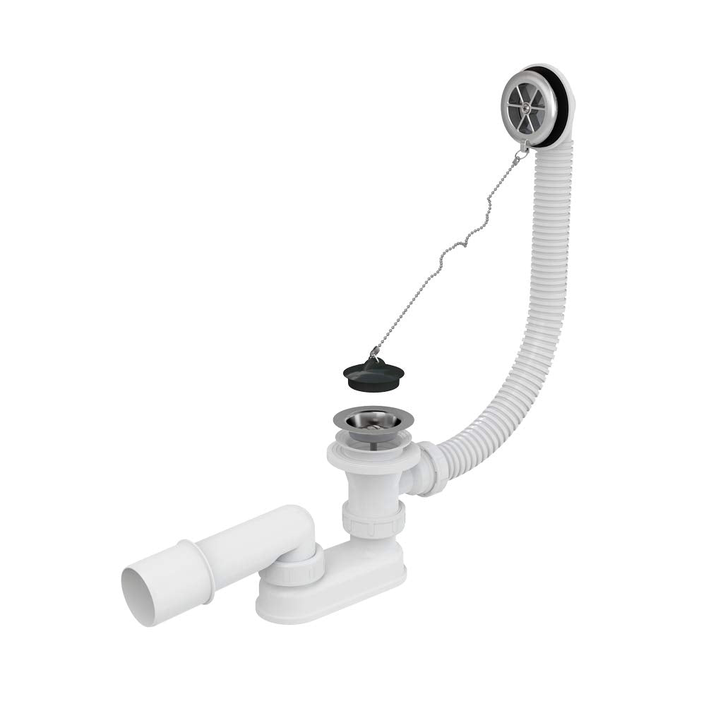 Bath / Waste / Overflow Fitting Length 570 mm Chrome