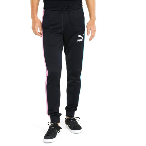 PUMA Men's Iconic T7 Track Pants, Black Multi, Medium