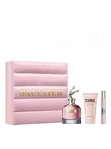 Jean Paul Gaultier Scandal 3-Piece Gift Set for Women, (2.7 Oz Eau De Parfum Spray + 2.5 Oz Perfumed Body Lotion + 0.33 Oz Travel Spray)