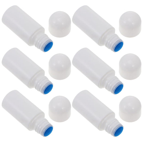 Beavorty 6pcs Applicator Bottle Sponge Head Bottle Empty Liquid Dispenser Refillable Skin Care Cosmetic Travel Lotion Storage Container for Scalp Hair Care 50ml