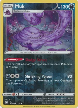 Muk - 085/172 - Rare - Reverse Holo - Sword & Shield: Brilliant Stars