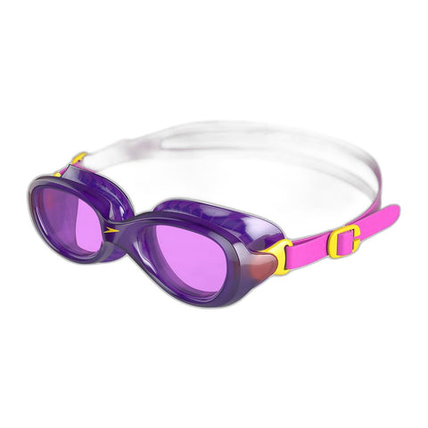 Speedo Junior Futura Classic Swimming Goggles | Anti-Fog | Anti-Leak , Purple/Pink, One Size