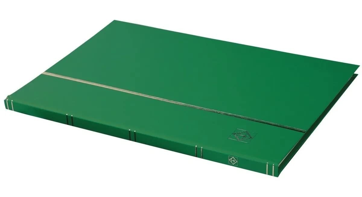 Lighthouse Hardcover Stamp Album Stockbook with 16 Black Pages, Green, LS4/8 by Lighthouse
