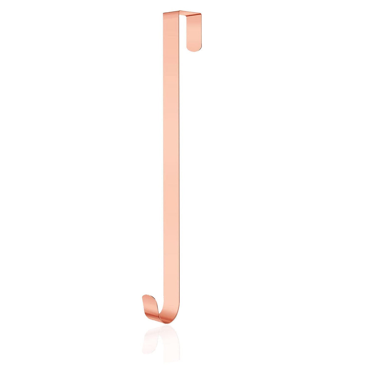 AKH Christmas Wreath Hanger | 30 cm / 12" in Length | Metal Wreath Hook Over The Door Wreath Hanger Hanging Hook Christmas | Metal Wreath Hook for Christmas Home Office Wall Wreaths Decor (Rose Gold)